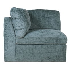 Modular sofa SAMOA 1-seater corner section, ocean green