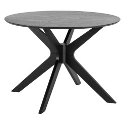 Dining table DUNCAN D105xH75cm, black