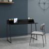 Desk HELENA 120x60xH88cm, black oak