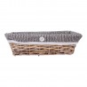 Basket WILLI GREY 34x14xH10cm