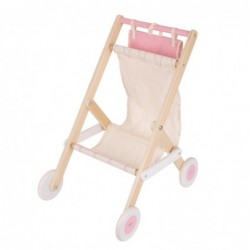 CLASSIC WORLD Wooden Stroller Stroller For Dolls with Bag for Accessories