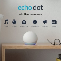 Amazon Echo Dot (4th Gen) glacier white (B7W64E)