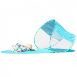 Tracer 46932 Beach pop up mat blue with shelter