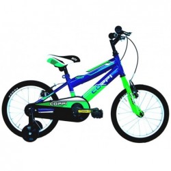 COPPI BICYCLE 16" JUNIOR MAN ARGO/BLUE/GREEN 8001446122631