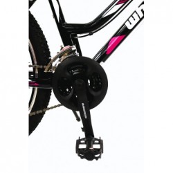 WHISPER BICYCLE MTB WX100 R:26" F:18"/BLACK/PINK