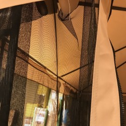 Mosquito nets for gazebo LEAF 3x3m black