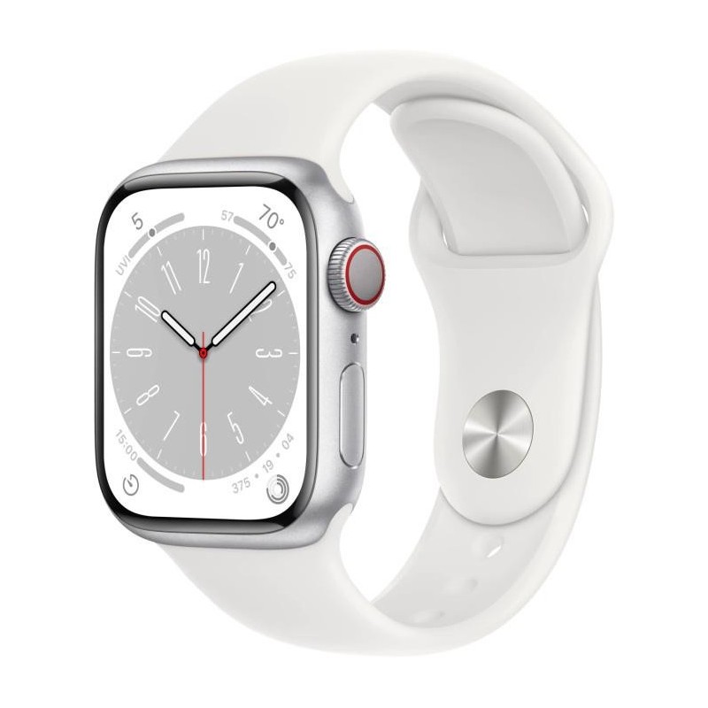 APPLE SMARTWATCH SERIES8 41MM CELL./SILVER/WHITE MP4A3EL/A