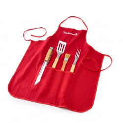 APRON WITH 4 BARBECUE TOOLS - FSC , TM Barbecook