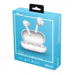 TRUST HEADSET NIKA TOUCH BLUETOOTH/WHITE 23705