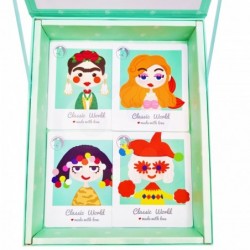 CLASSIC WORLD Magnetic Puzzle Fashion Pictures Girls 44 el.