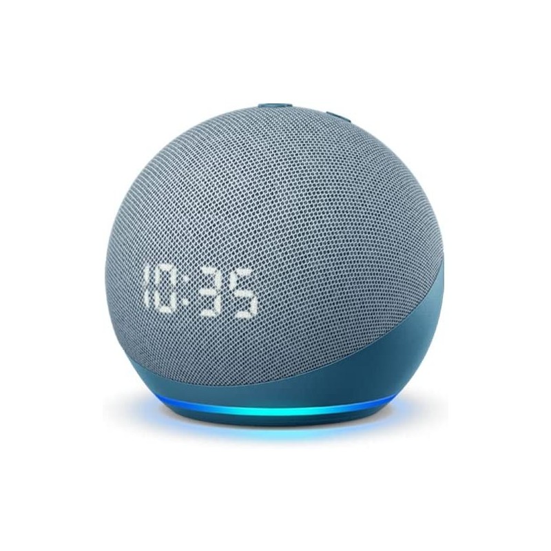 Amazon Echo Dot with clock (4th Gen) Twilight Blue (B7W644)
