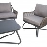 Garden furniture set ANDROS table, sofa, 2 chairs, taupe