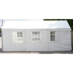 Палатка для мероприятий 3x6м, рама из стали, покрытие  полиэтилен, цвет  белый