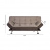 Sofa bed ROXY beige brown