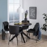 Dining table DUNCAN D105xH75cm, black