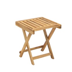 Side table FINLAY 40x40xH40cm, foldable, wood  acacia, finish  oiled