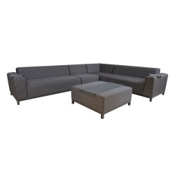Комплект садовой мебели BONNAT модуль диван и пуфик   стол