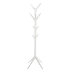 Coat hanger ASCOT 42x42xH178cm, 8-hangers, material  wood, color  white, finish  lacquered