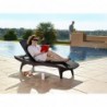 Sun lounger Pacific, brown