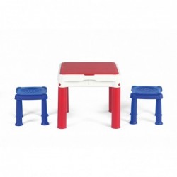ConstrucTable 3 in 1 table, blue + red + light green