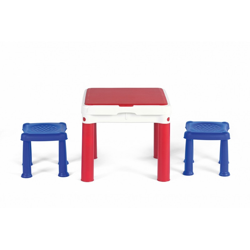 ConstrucTable 3 in 1 table, blue + red + light green