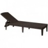 Sun lounger Jaipur, brown