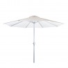Зонт от солнца BAHAMA D2,7м, oткрывается лебёдкой, ножка  алюминий, цвет  серебристый