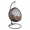 Hanging chair GLOBE dark brown