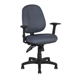 Рабочий стул SAGA 64x64xH95,5-115cм, сиденье и спинка  ткань, цвет  серый