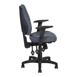 Task chair SAGA 64x64xH95,5-115cm, seat and back rest  fabric, color  grey
