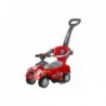 Coupe Car Manual Ride On with Parent Handle - Red