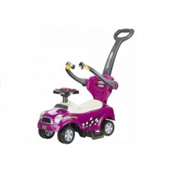 Coupe Car Manual Ride On with Parent Handle - Purple