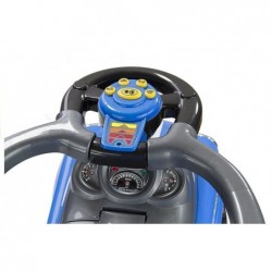 Coupe Car Manual Ride On with Parent Handle - Blue