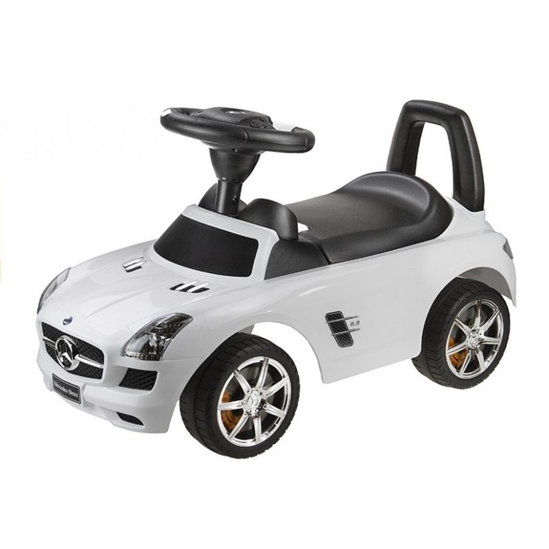 White mercedes store baby car