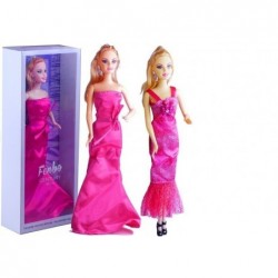 A doll in an evening gown - 3 variants Blue Pink 