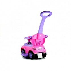 614W Toddlers Ride On Push Along with Parent Handle - Pink