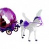 Doll with a Walking Pegasus and Coach Purple Sounds