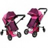 2in1 Doll Bogie and Stroller Alice - Pink and with Dots