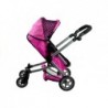 2in1 Doll Bogie and Stroller Alice - Pink and with Dots