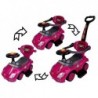 Toddlers Ride On Push Along with Parent Handle Mega Car 3in1 Pink