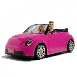 Dolls with a Car Auto Coupe Sound and Lights 43 cm Pink