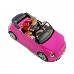 Dolls with a Car Auto Coupe Sound and Lights 43 cm Pink