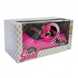 Dolls with a Car Auto Coupe Sound and Lights 43 cm Pink