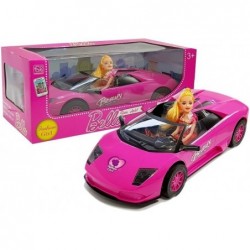 Sports car with a doll Dark Pink
