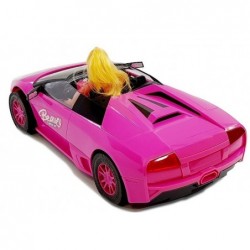 Sports car with a doll Dark Pink