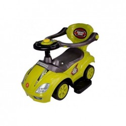 Toddlers Ride On Push Along with Parent Handle Mega Car 3in1 Yellow