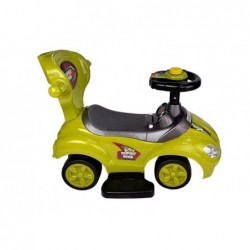 Toddlers Ride On Push Along with Parent Handle Mega Car 3in1 Yellow