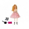Model doll, fair-haired 28 cm, handbag, high heels