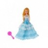 Princess doll Blue Dress Brush 28 cm