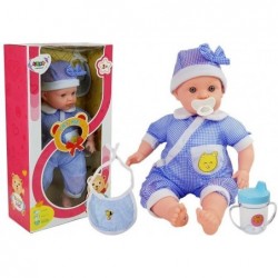 Doll Baby 45 cm Blue Clothing
